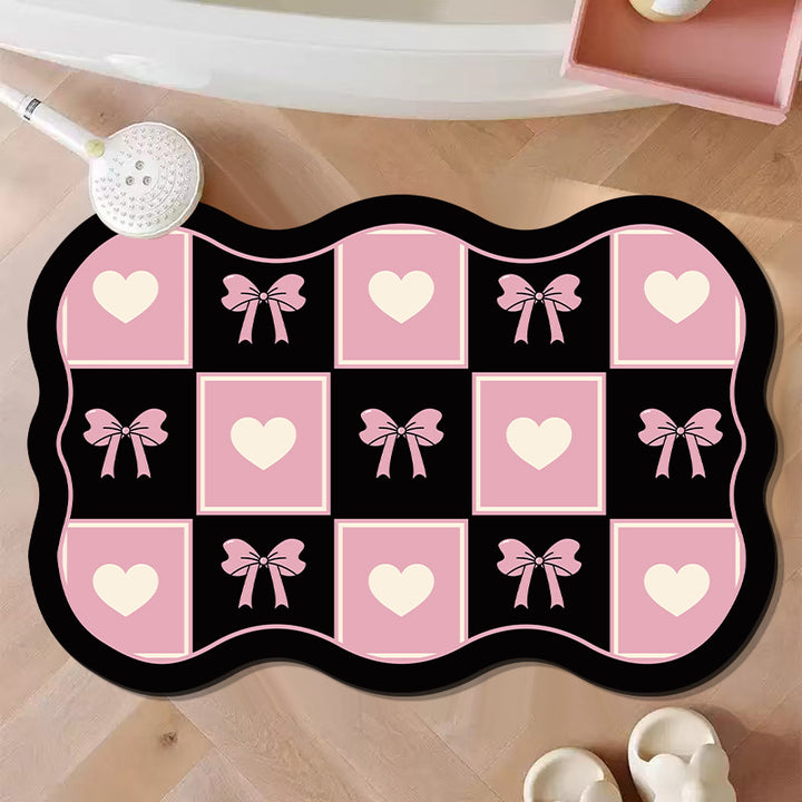 Decorative Bow-Shaped Bath Mat Kalsten