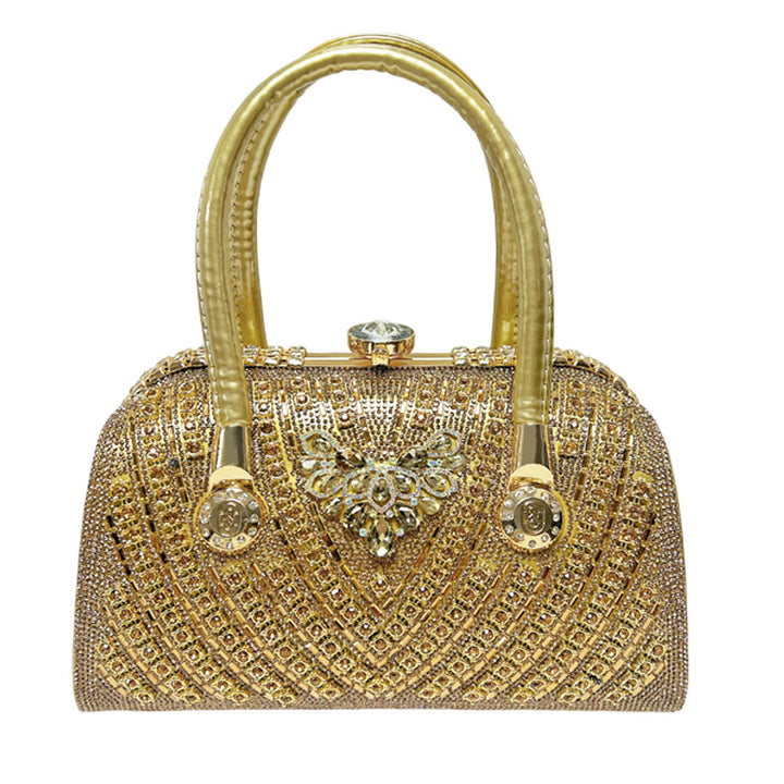 Decorative Rhinestone-Encrusted Evening Handbag
