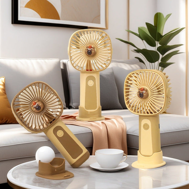 Women's Portable USB Hand Fan in Cute Animal Design Kalsten