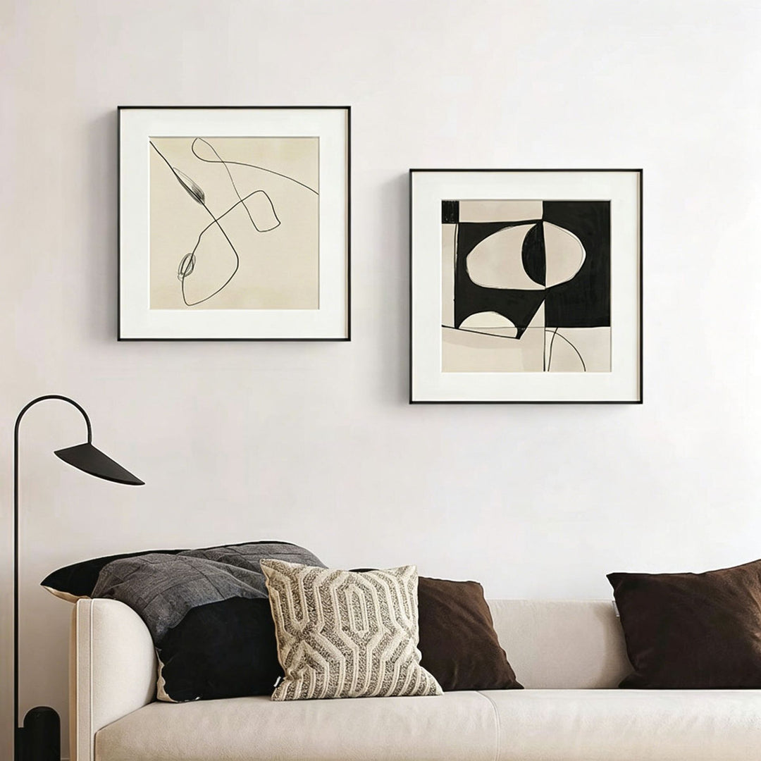 Minimalist Abstract Framed Artwork