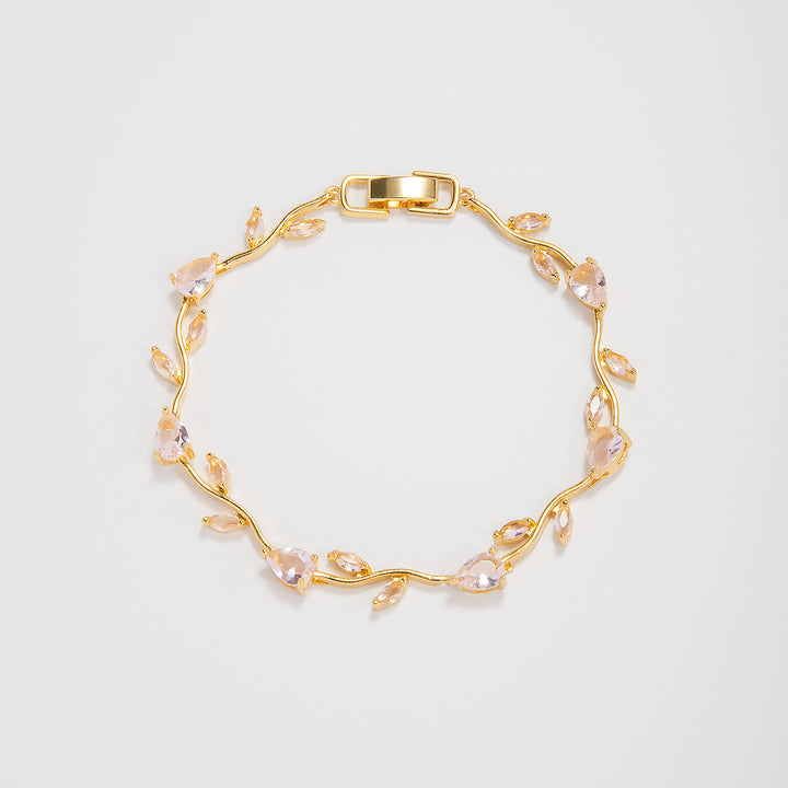Elegant Floral Design Statement Bracelet Kalsten