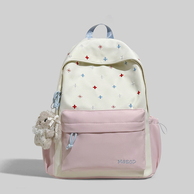Decorative Floral Embroidered Backpack Kalsten