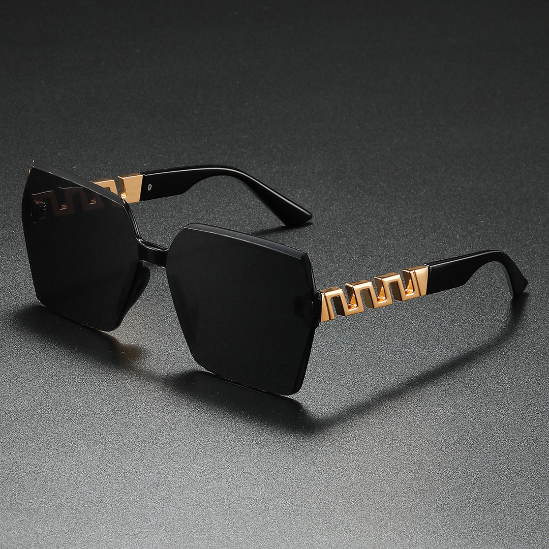 Stylish Geometric Shield Sunglasses Kalsten