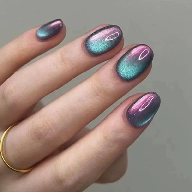 Metallic Press-On Nail Set