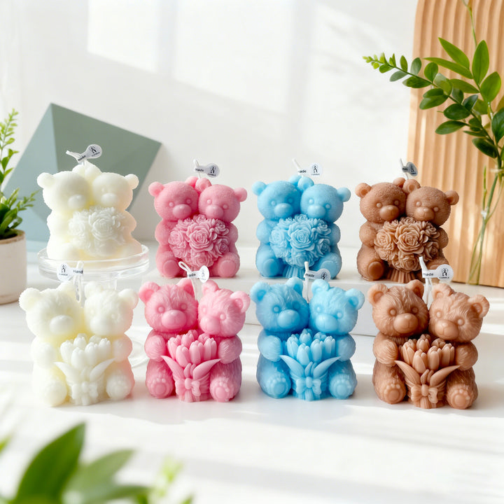 Bear-Shaped Decorative Candle
