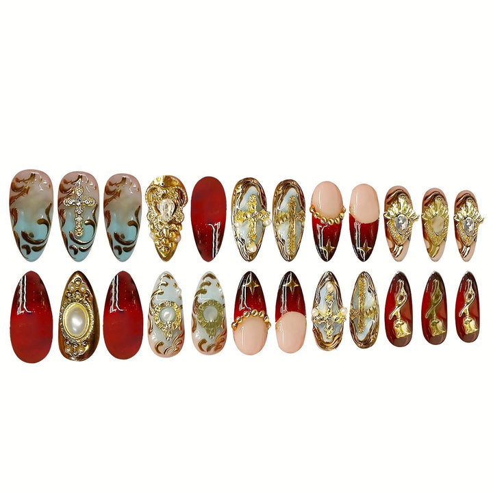 Luxurious Ornate Nail Art Extensions Kalsten