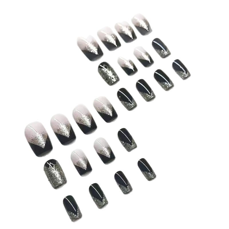 Luxury Glitter-Accent Nail Enhancements Kalsten