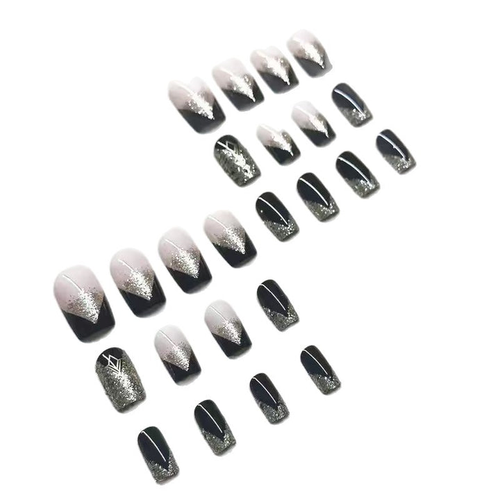 Luxury Glitter-Accent Nail Enhancements Kalsten