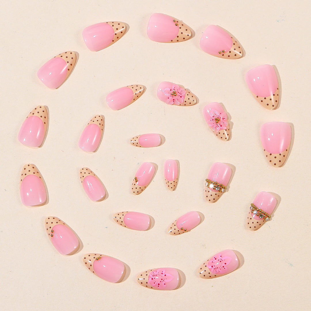 Floral Accent Gel Nail Art Kalsten