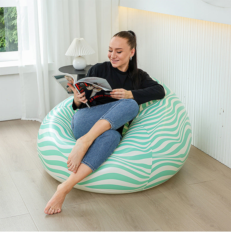 Women Inflatable Relax Lounge Chair with Footrest Kalsten