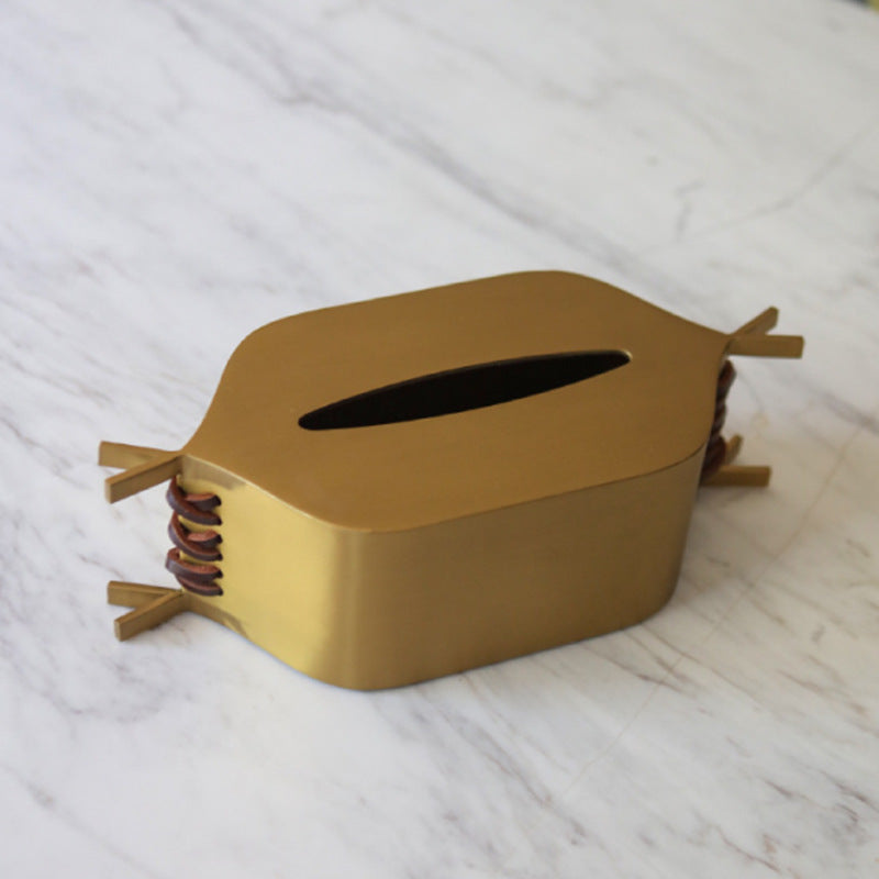 Contemporary Metal Tissue Box Holder