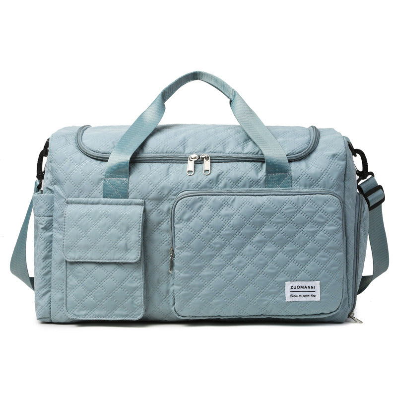 Quilted Multi-Compartment Travel Duffel Kalsten