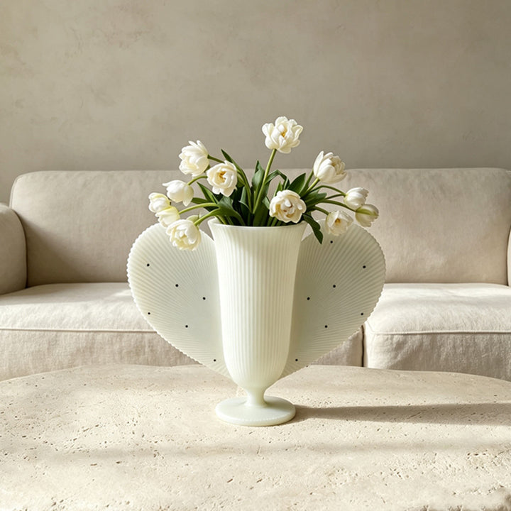 Decorative Heart-Shaped Floral Vase