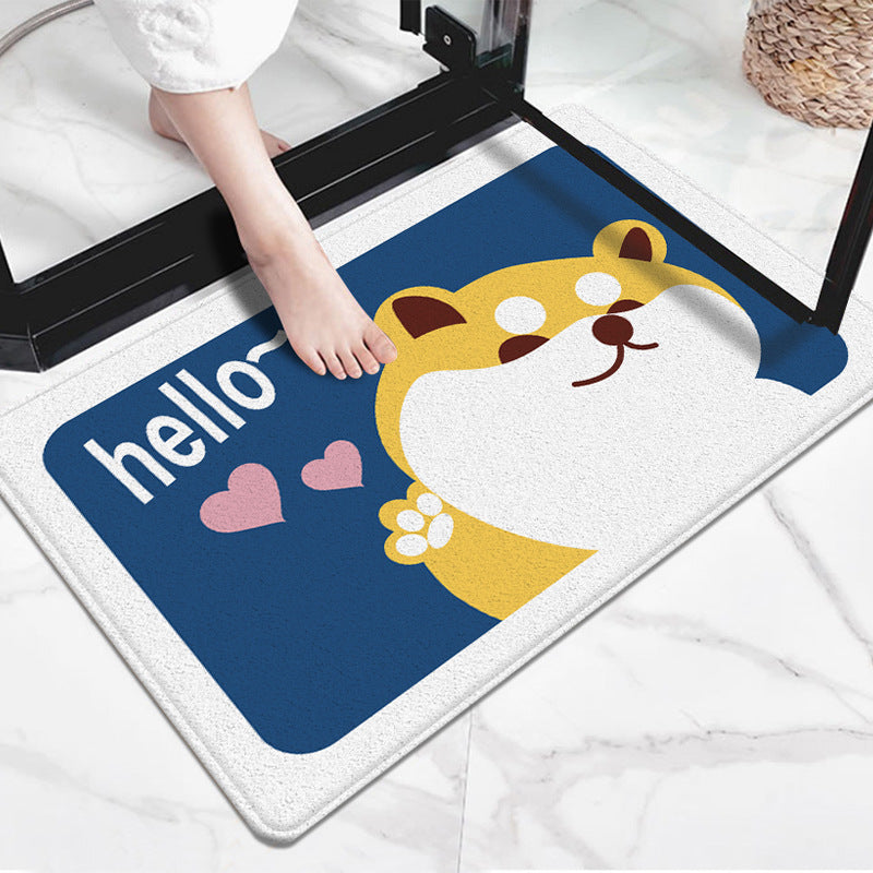 Cute Cartoon Dog-Themed Doormat Kalsten