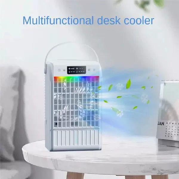 Unisex one size portable evaporative table fan with handle and adjustable multi-speed fan Kalsten
