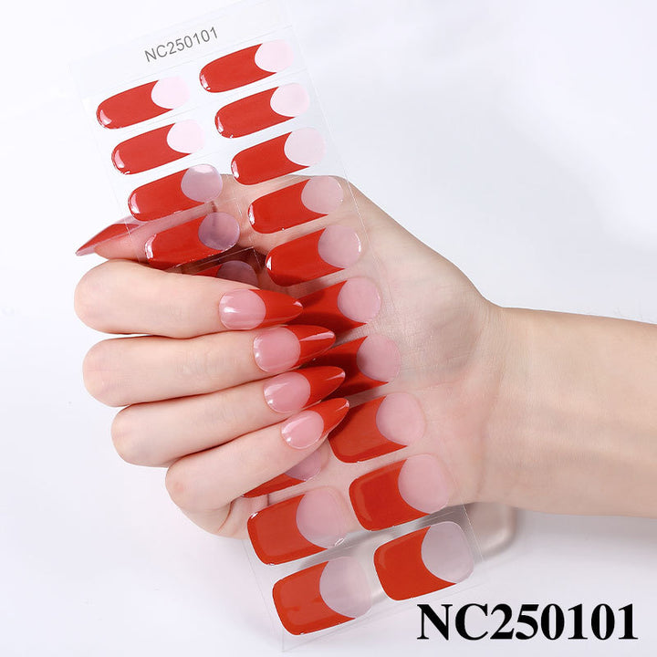 French Tip Nail Wraps