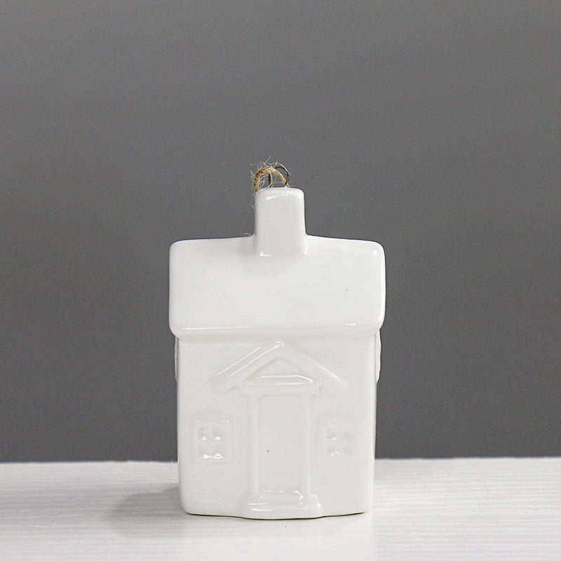 Decorative Ceramic House Figurine Kalsten