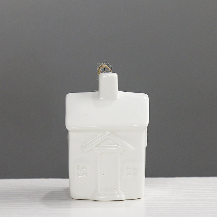 Decorative Ceramic House Figurine Kalsten