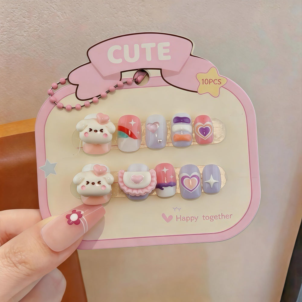 Creative artificial nails with 3D designs Kalsten