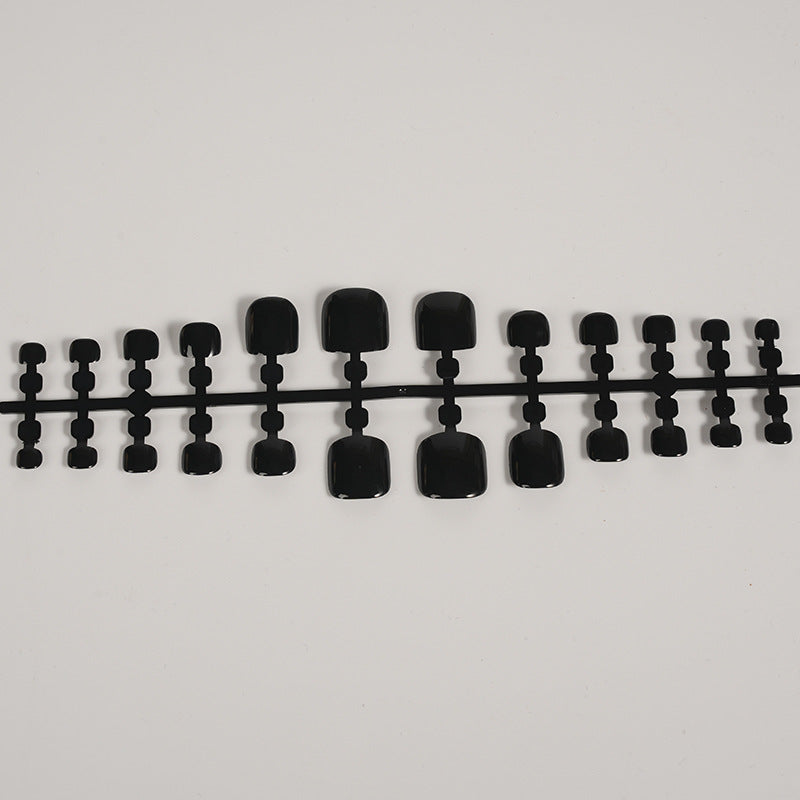 Glossy Black Press-On Nail Set Kalsten