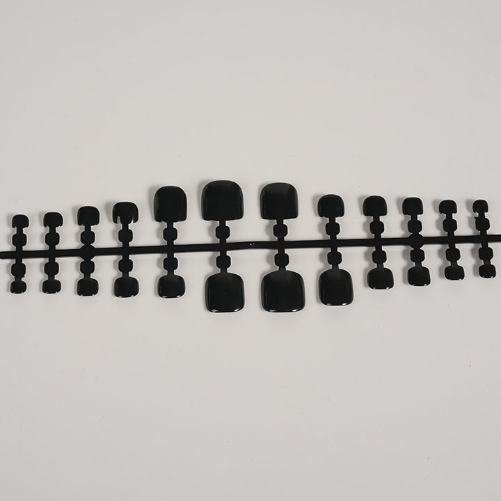 Glossy Black Press-On Nail Set Kalsten