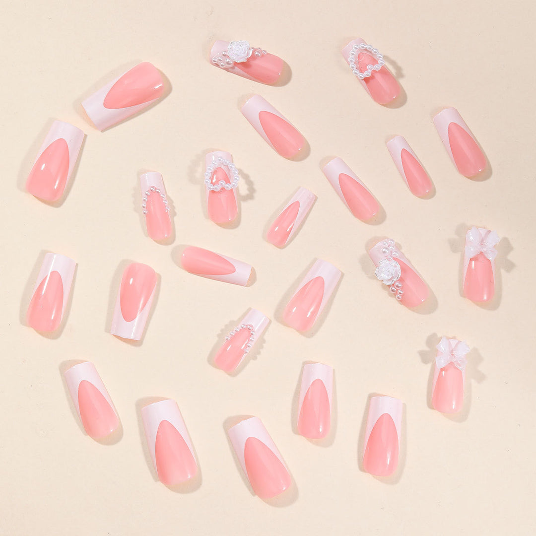 Exquisite 3D Floral and Gem-Embellished Nail Art Extensions Kalsten