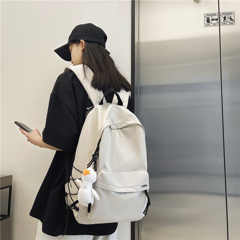 Versatile Casual Backpack with Plush Charm Kalsten