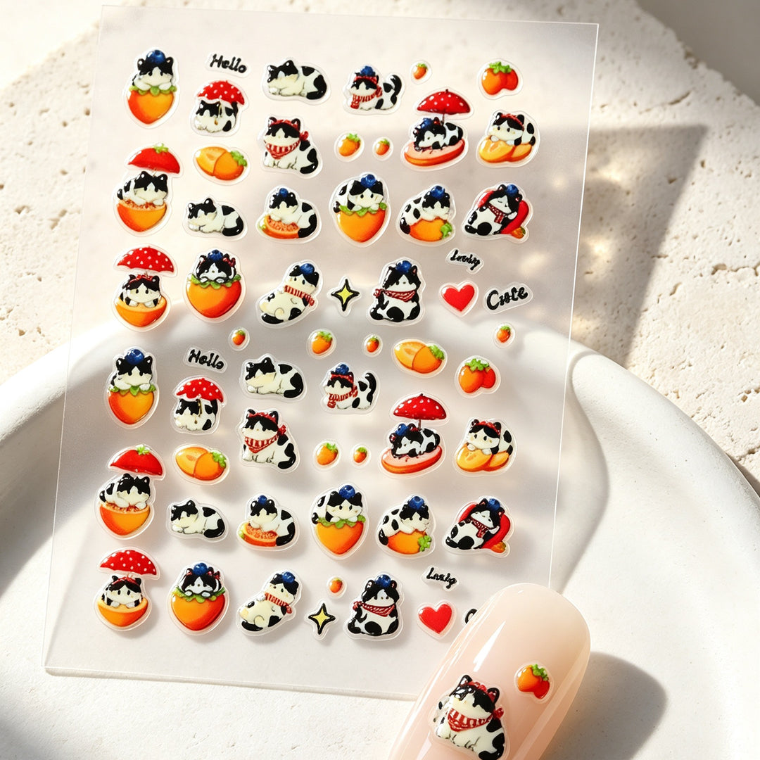 Playful Character Nail Art Stickers