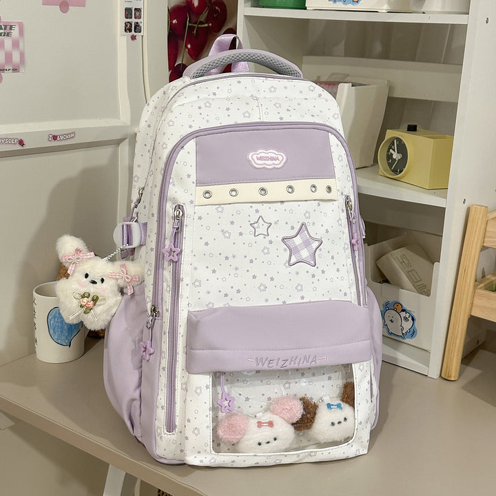 Transparent Pocket Backpack Kalsten