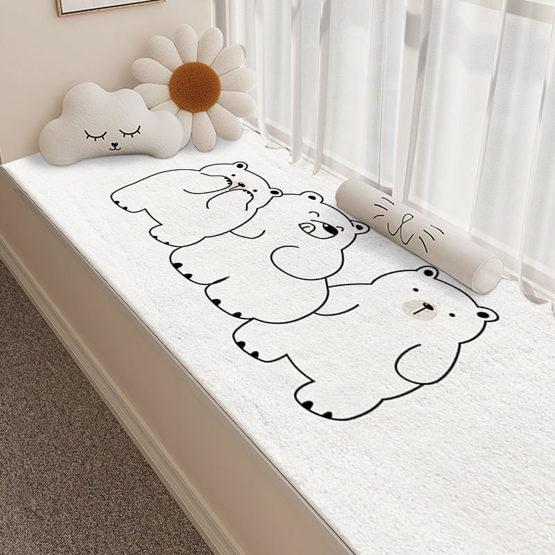 Cute Cat-Themed Plush Bath Mat Kalsten