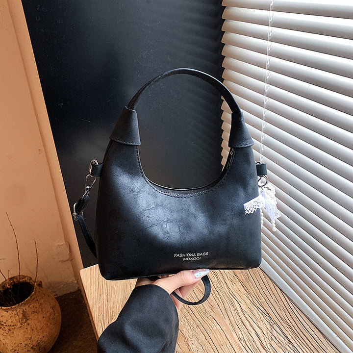 Minimalist Faux Leather Crossbody Bag
