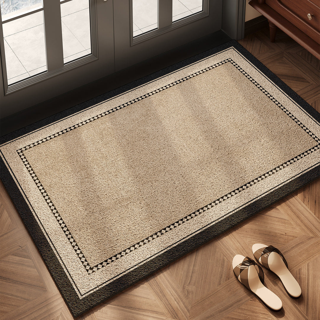 Elegant Herringbone Design Entryway Mat for Home