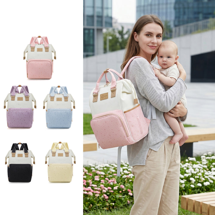Star-Patterned Multi-Compartment Backpack Kalsten