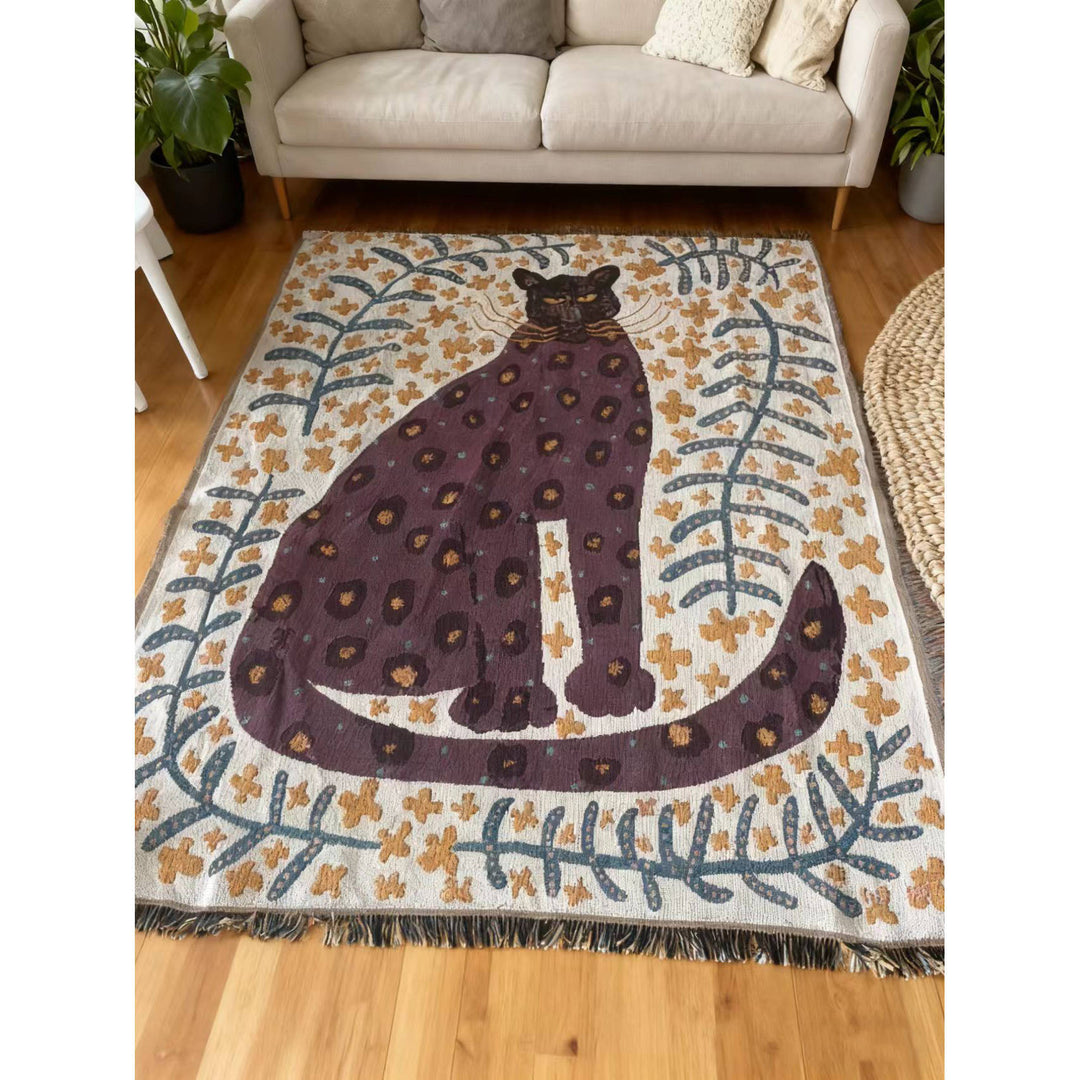 Artistic Animal Print Throw Blanket