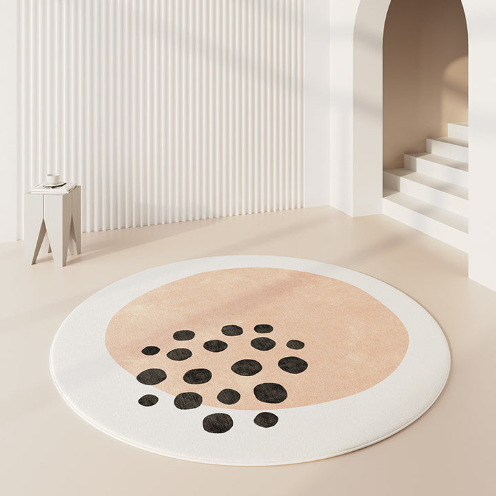 Round Graphic Area Rug Kalsten
