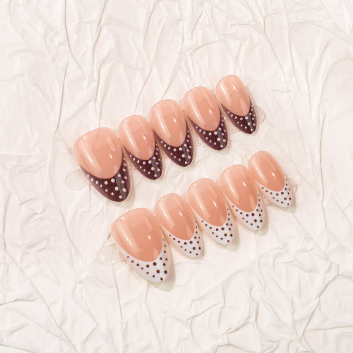 Artistic Pointed Press-On Nail Design Kalsten