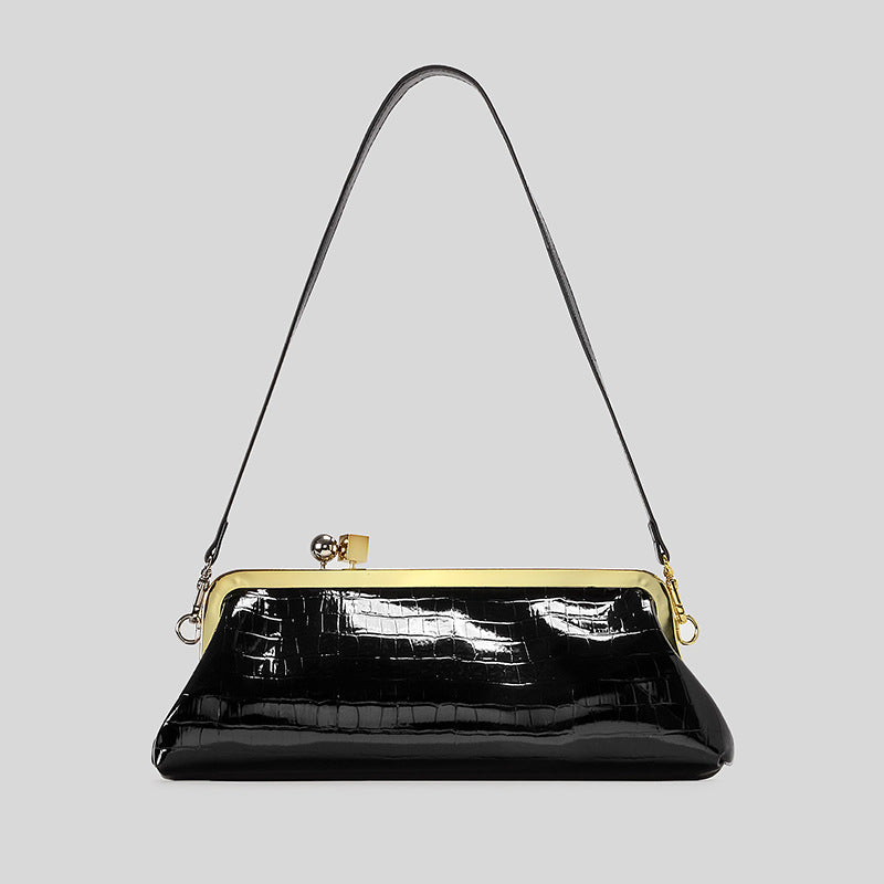 Elegant Patent Leather Evening Handbag