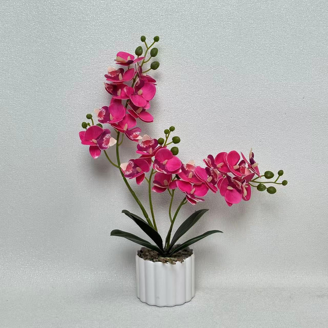 Artificial Orchid Flower Display for Home Decor and Indoor Display