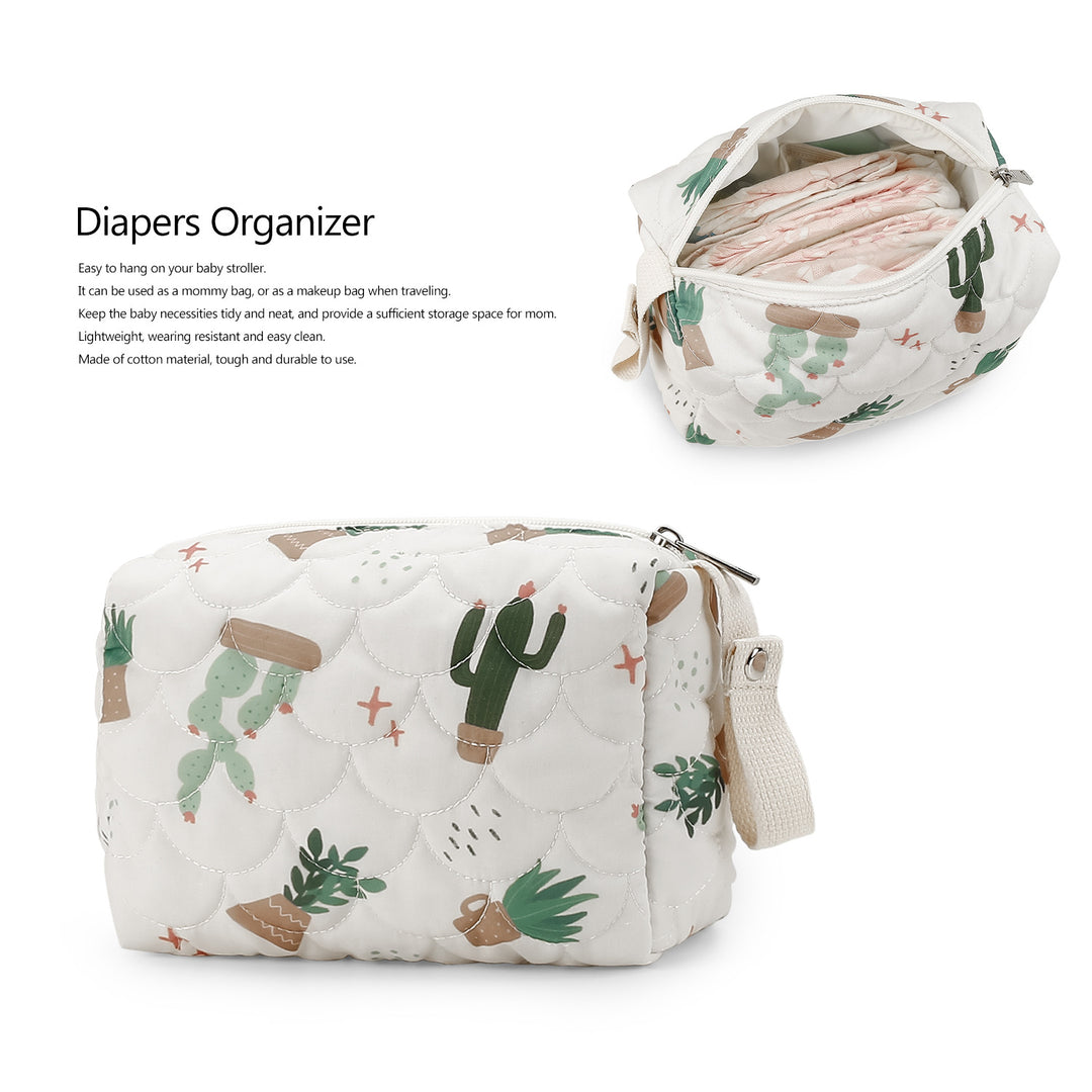 Stylish cosmetic bag with trendy plant motifs Kalsten