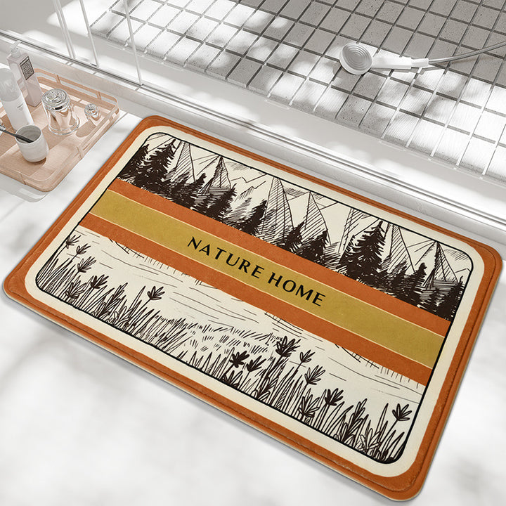 Artistic Landscape Bath Mat Kalsten