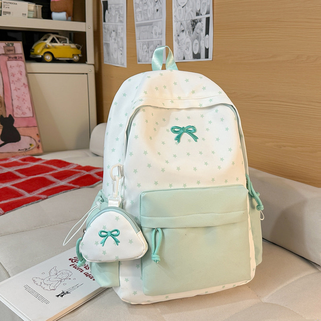 Playful Bow-Embellished Backpack Kalsten