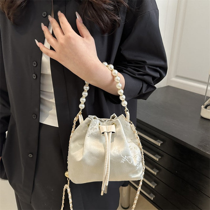 Elegant Drawstring Handbag