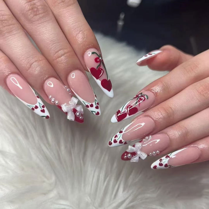 Decorative Heart Motif Nail Art Set