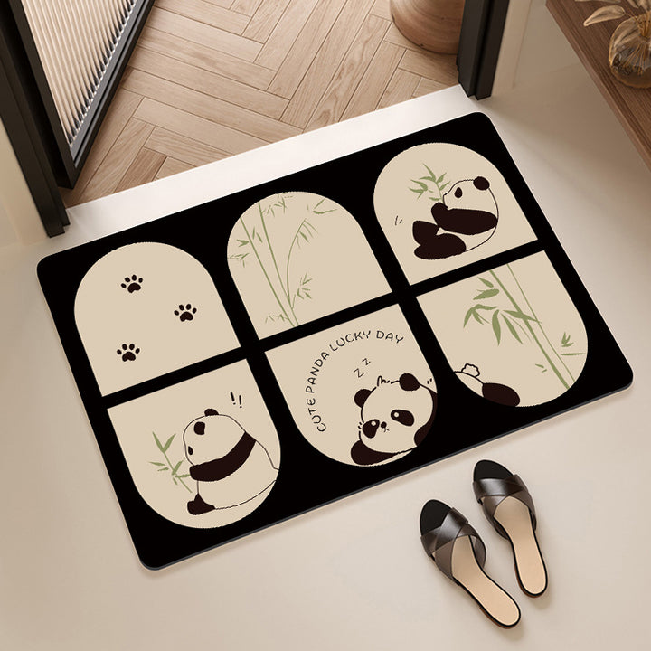 Decorative Floral Print Bath Mat Kalsten