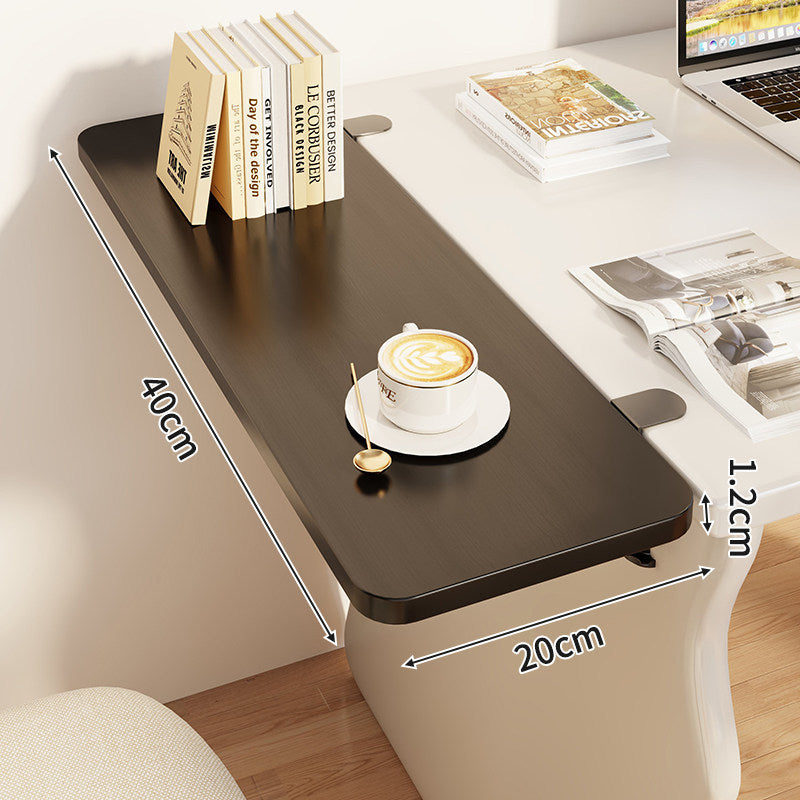 Slim Clamp-On Folding Side Desk Shelf Tray