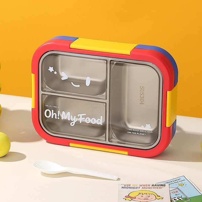 Multi-Compartment Stainless Steel Bento Box