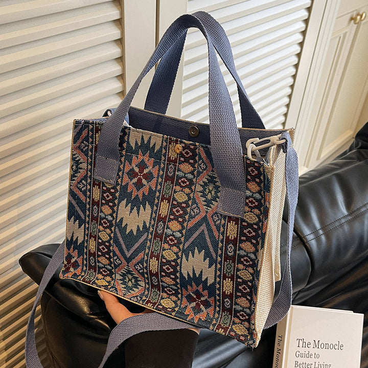 Handcrafted Ethnic Pattern Tote Bag