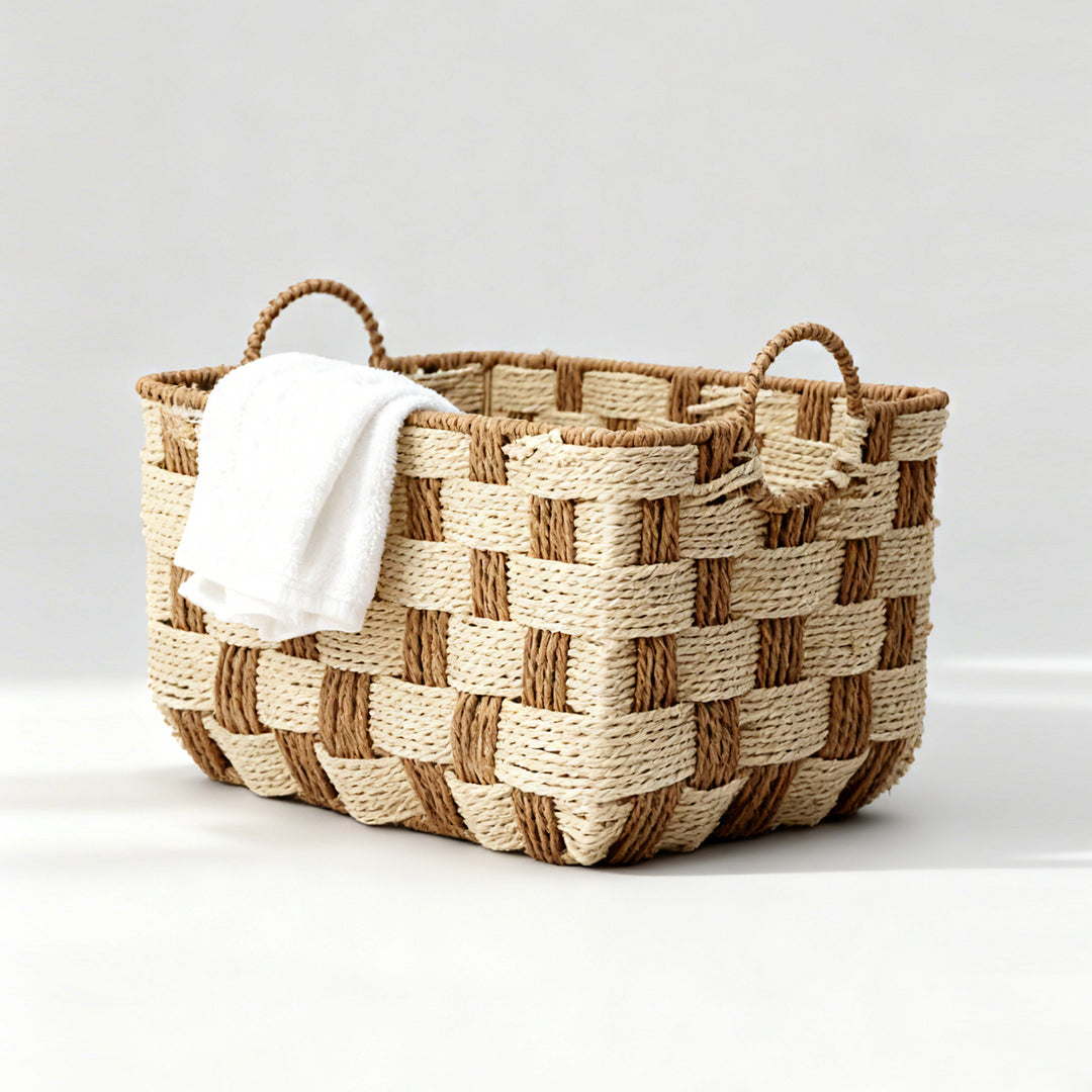 Basket with decorative honeycomb design Kalsten
