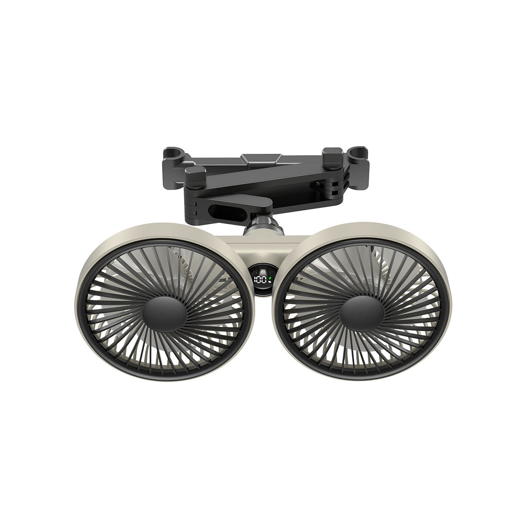 Unisex double fan with digital speed display Kalsten