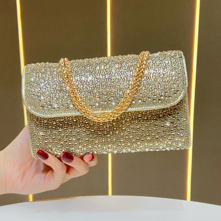 Rhinestone-Encrusted Evening Clutch